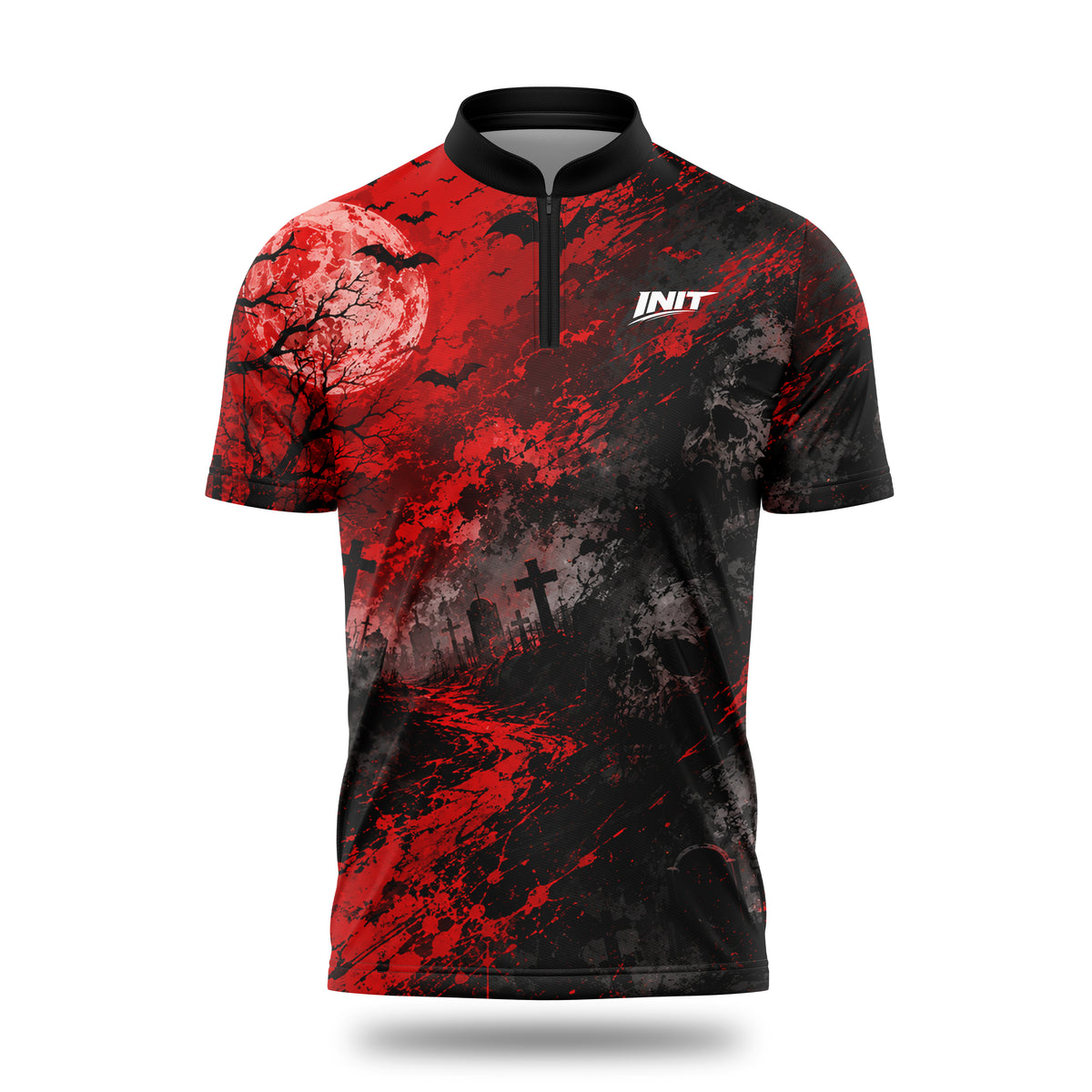 Bloodklot Zip Polo